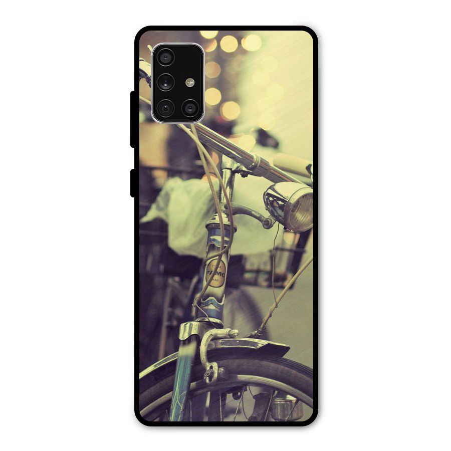Vintage Bicycle Metal Back Case for Galaxy A71