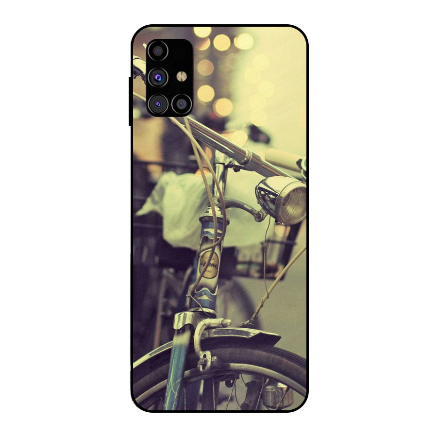 Vintage Bicycle Metal Back Case for Galaxy M31s