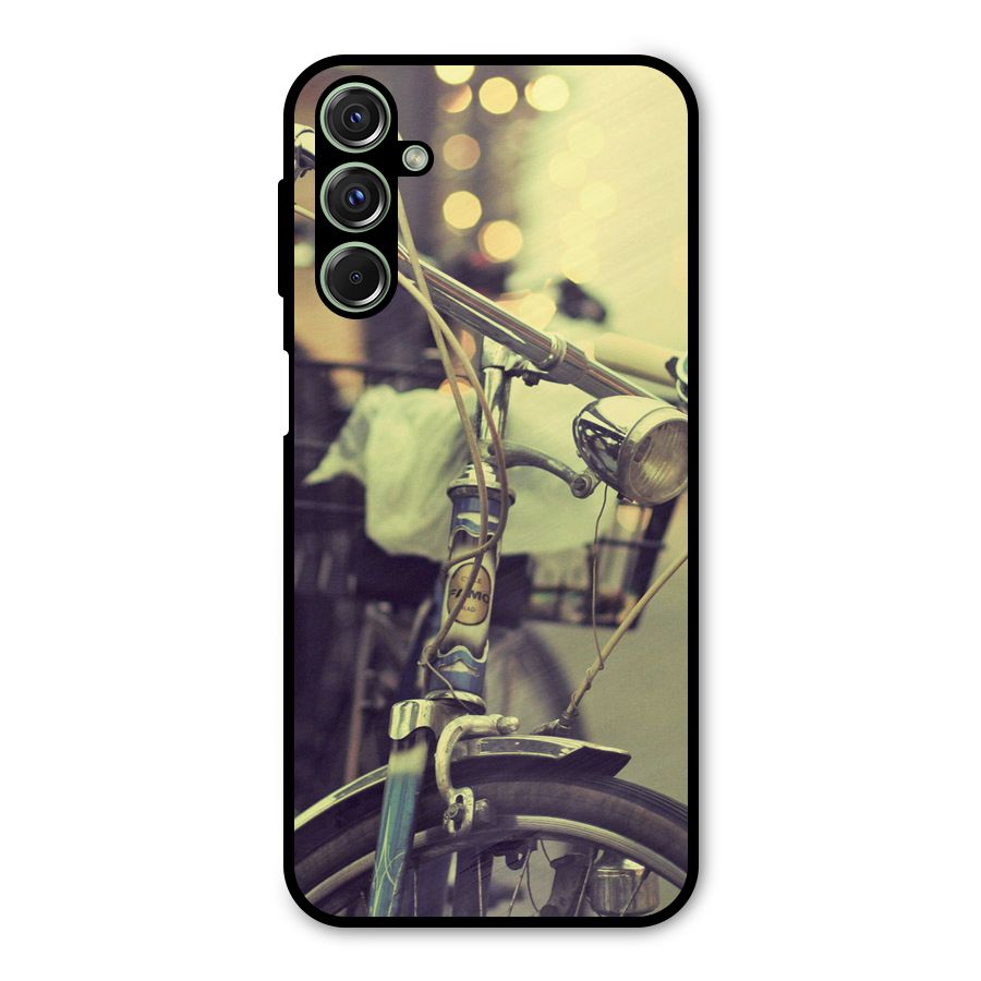 Vintage Bicycle Metal Back Case for Galaxy M34