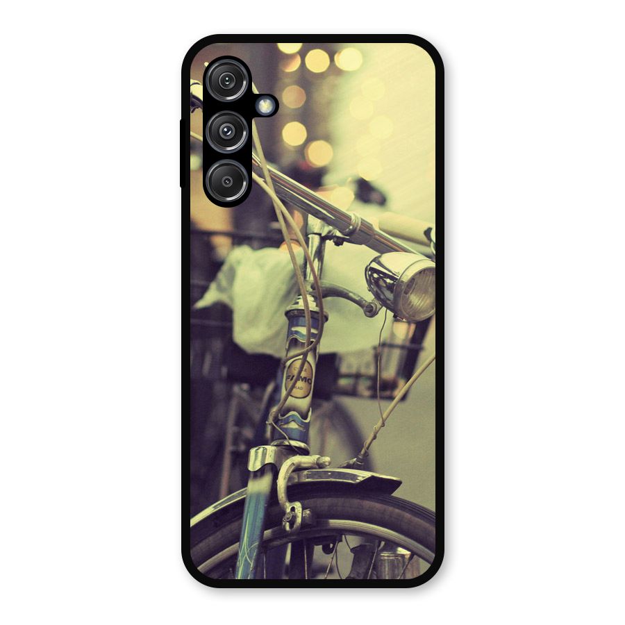 Vintage Bicycle Metal Back Case for Galaxy M34 5G