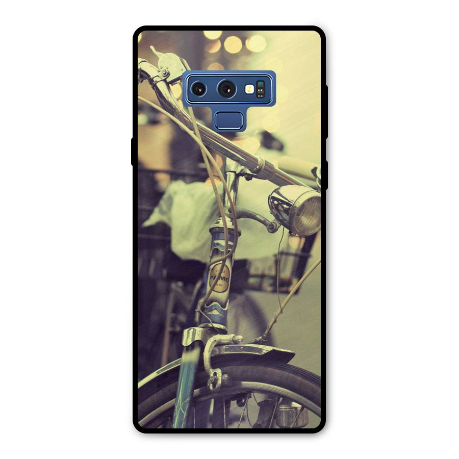 Vintage Bicycle Metal Back Case for Galaxy Note 9