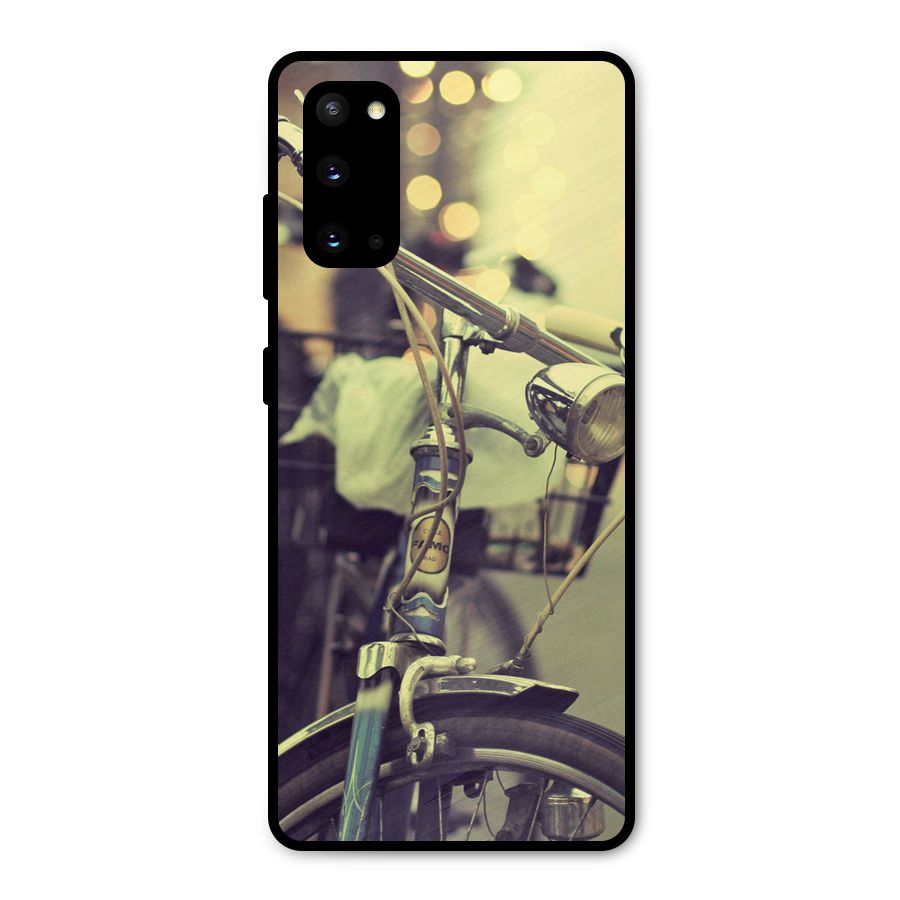 Vintage Bicycle Metal Back Case for Galaxy S20