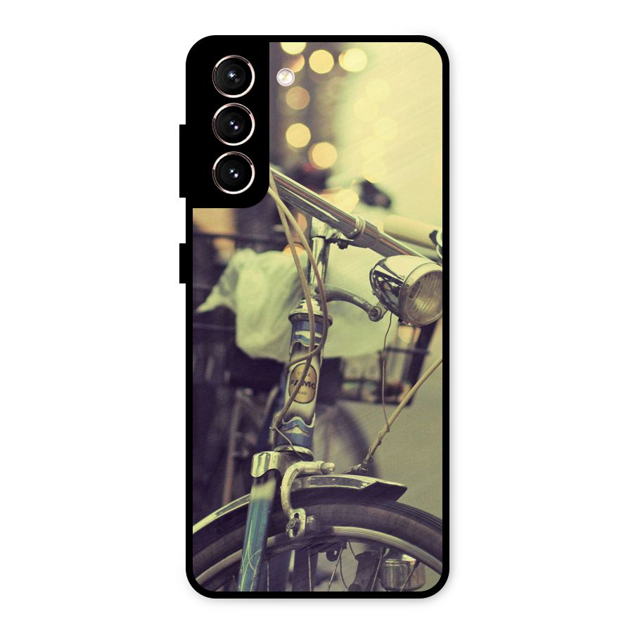 Vintage Bicycle Metal Back Case for Galaxy S21 5G
