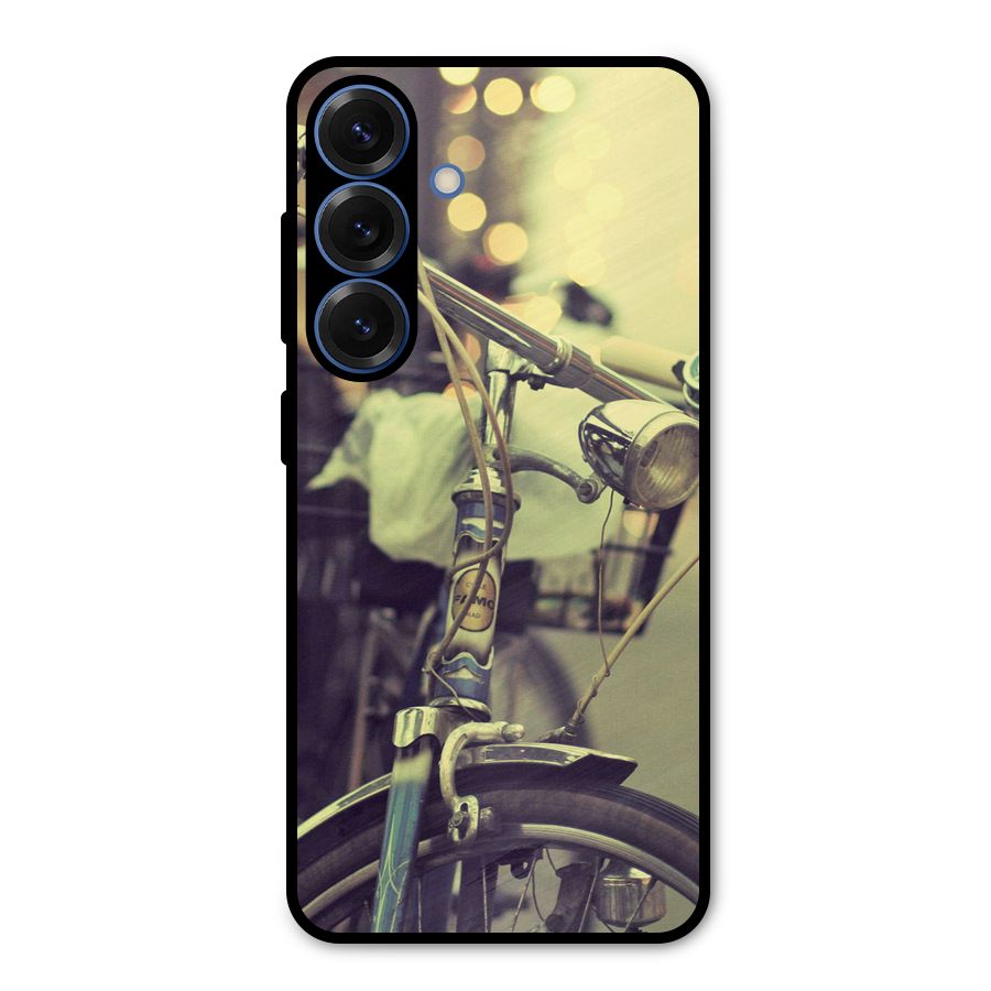 Vintage Bicycle Metal Back Case for Galaxy S25