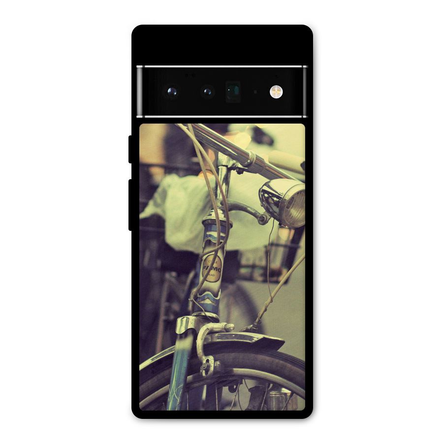 Vintage Bicycle Metal Back Case for Google Pixel 6 Pro