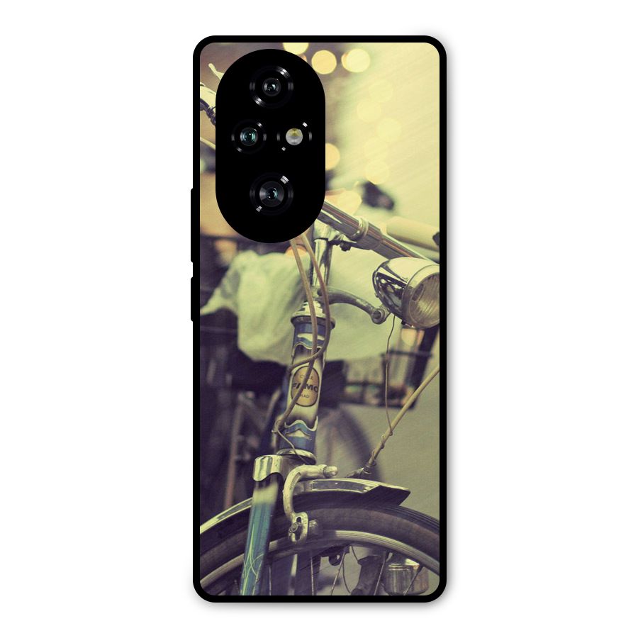 Vintage Bicycle Metal Back Case for Honor 200 Pro