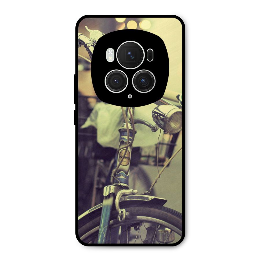 Vintage Bicycle Metal Back Case for Honor Magic6 Pro