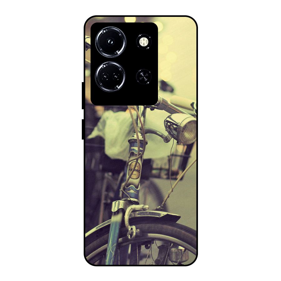 Vintage Bicycle Metal Back Case for Infinix Note 30 5G