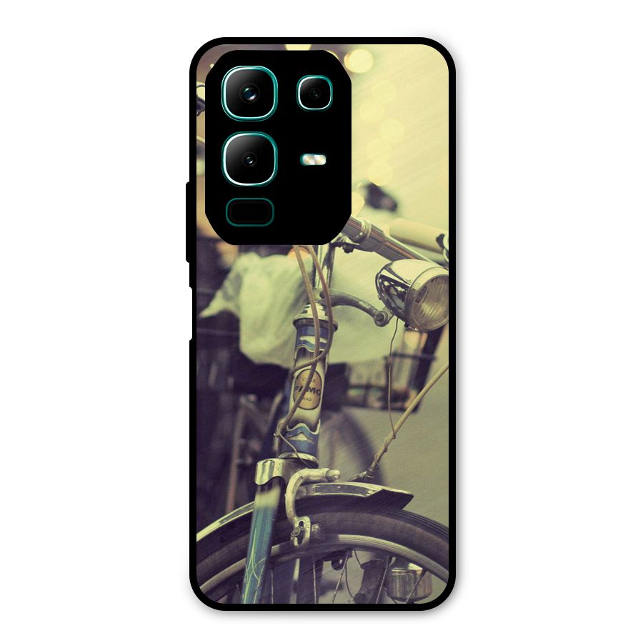 Vintage Bicycle Metal Back Case for Infinix Note 50x