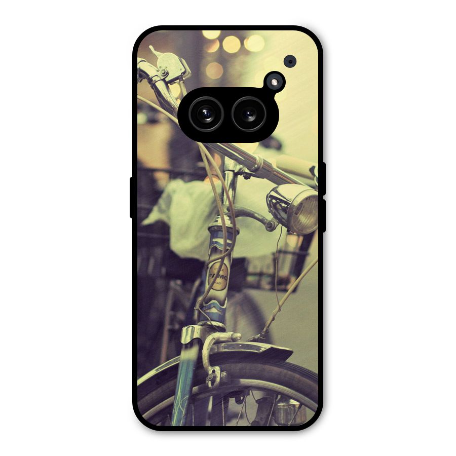 Vintage Bicycle Metal Back Case for Nothing Phone 2a Plus