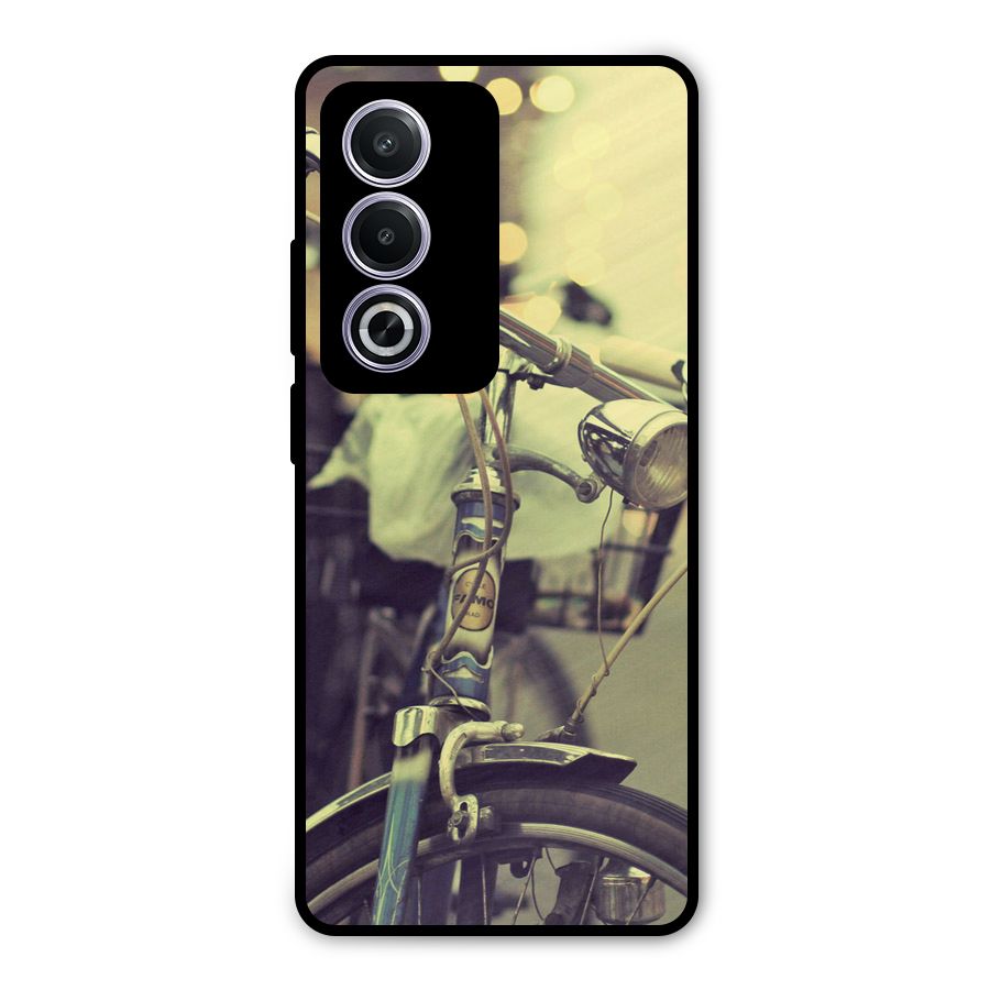 Vintage Bicycle Metal Back Case for Oppo A3 Pro