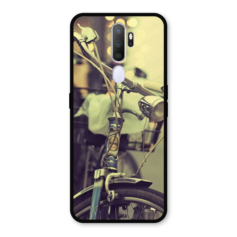 Vintage Bicycle Metal Back Case for Oppo A5 (2020)