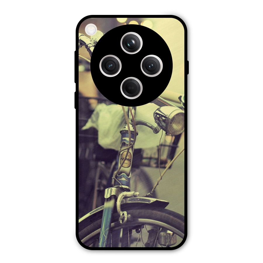 Vintage Bicycle Metal Back Case for Oppo Find X8