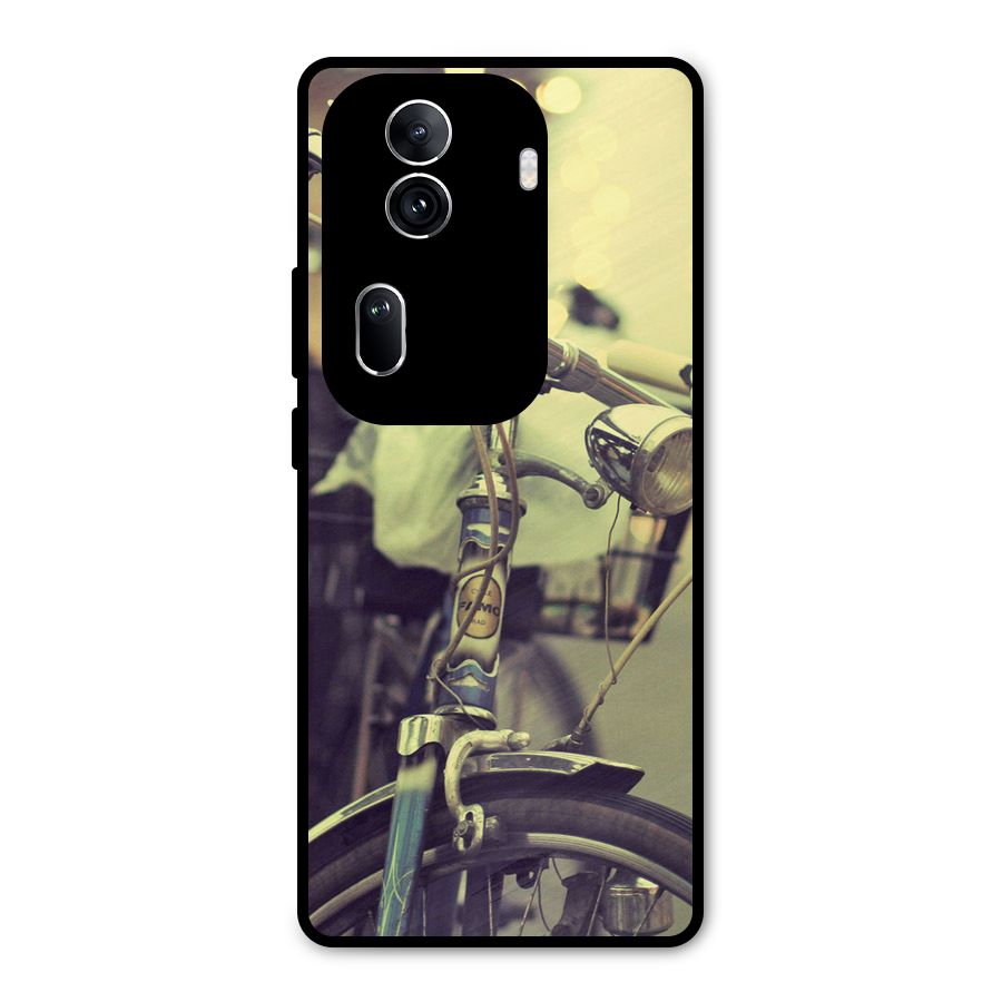 Vintage Bicycle Metal Back Case for Oppo Reno11 Pro 5G