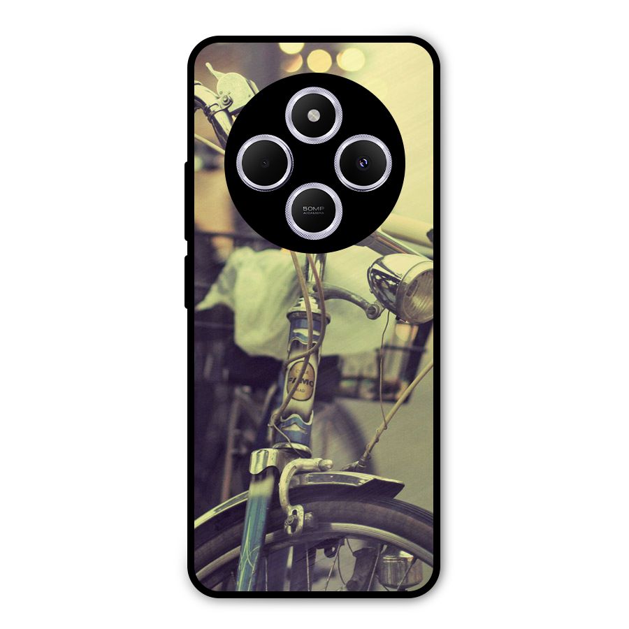 Vintage Bicycle Metal Back Case for Poco M7