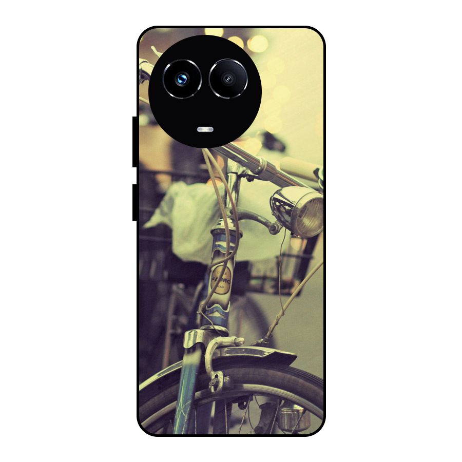 Vintage Bicycle Metal Back Case for Realme 11 5G