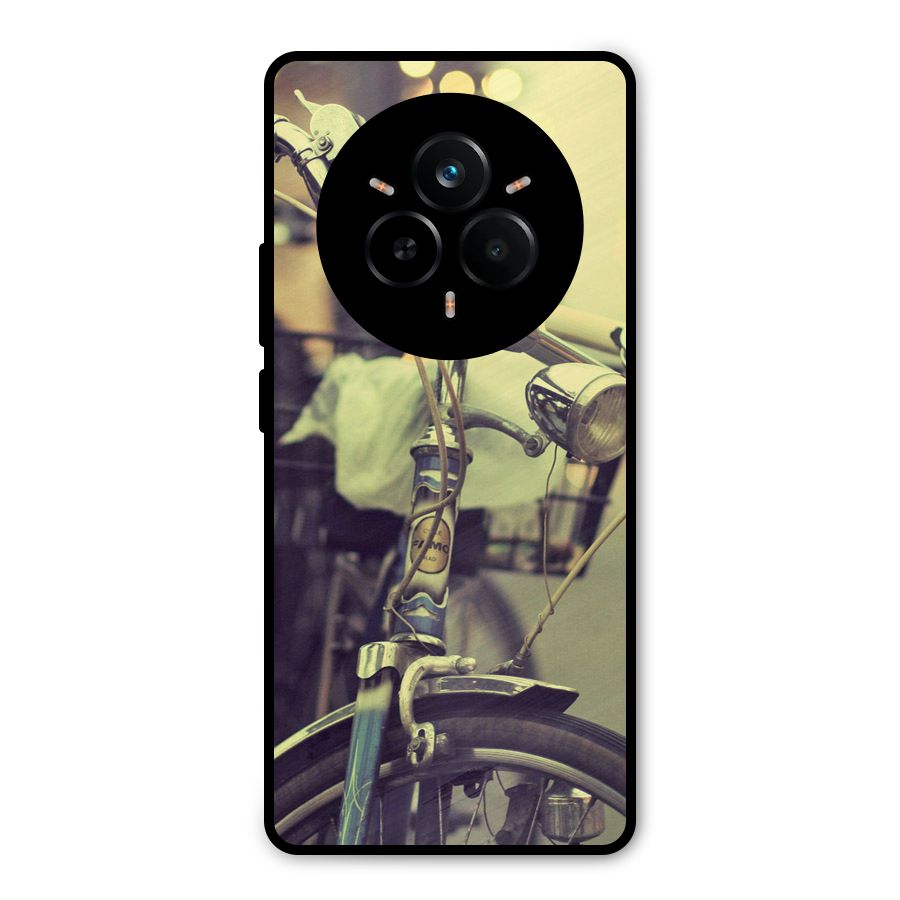 Vintage Bicycle Metal Back Case for Realme 14 Pro Plus