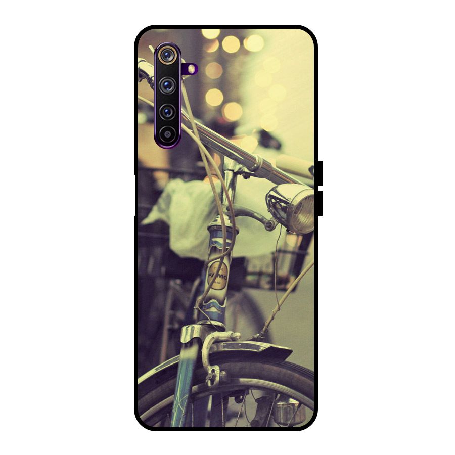 Vintage Bicycle Metal Back Case for Realme 6 Pro