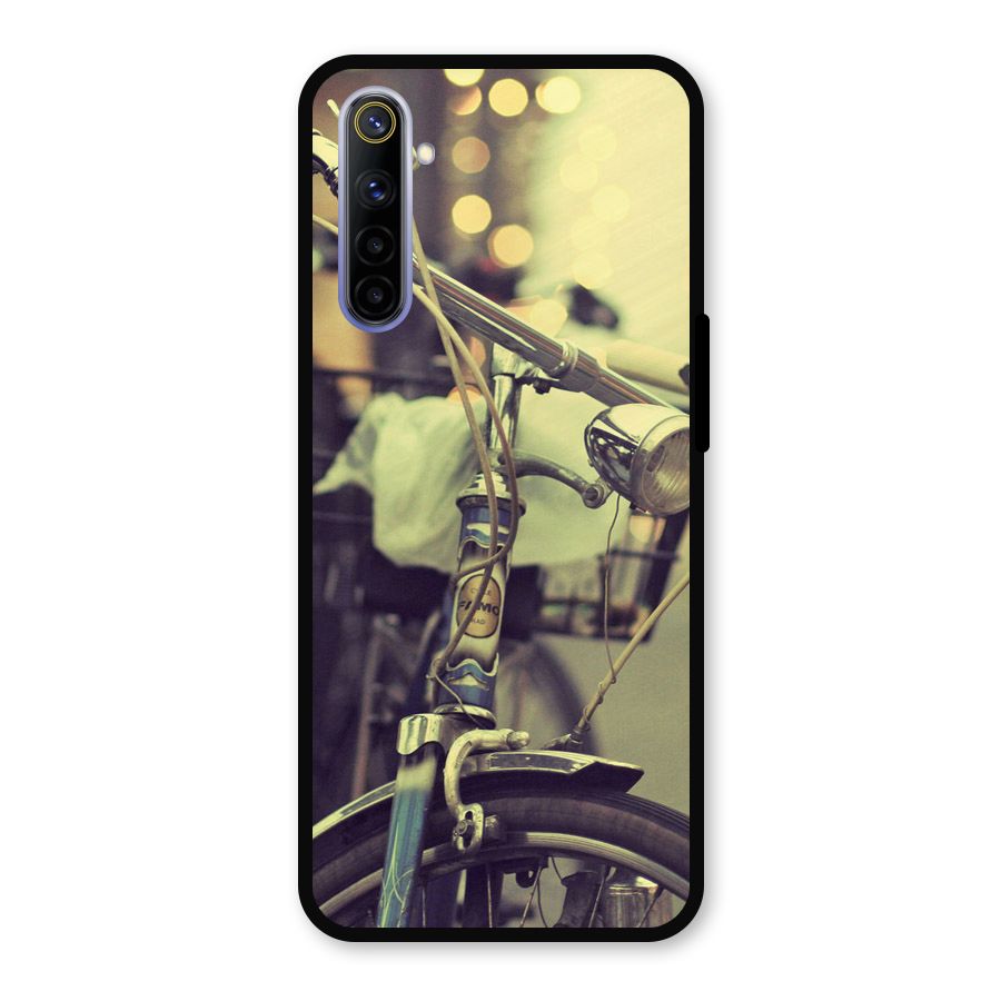Vintage Bicycle Metal Back Case for Realme 6i