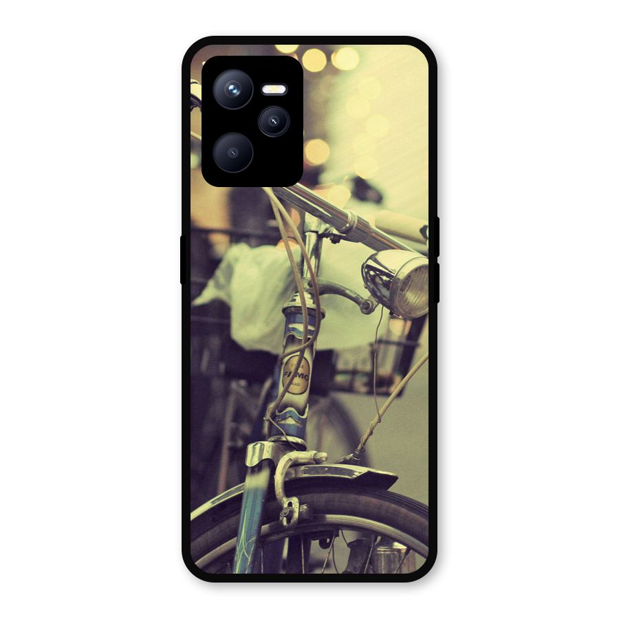 Vintage Bicycle Metal Back Case for Realme C35