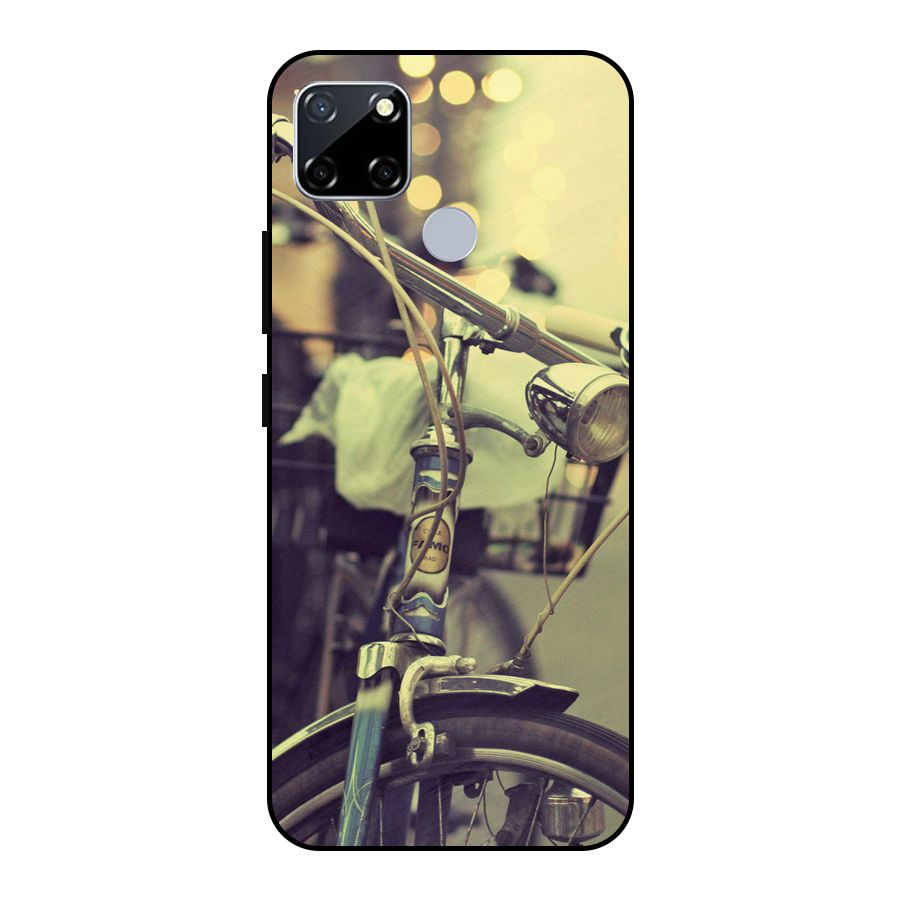 Vintage Bicycle Metal Back Case for Realme Narzo 30A
