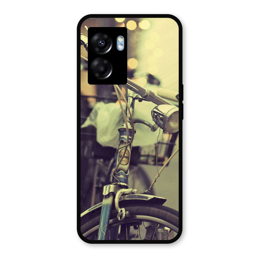 Vintage Bicycle Metal Back Case for Realme Narzo 50 5G