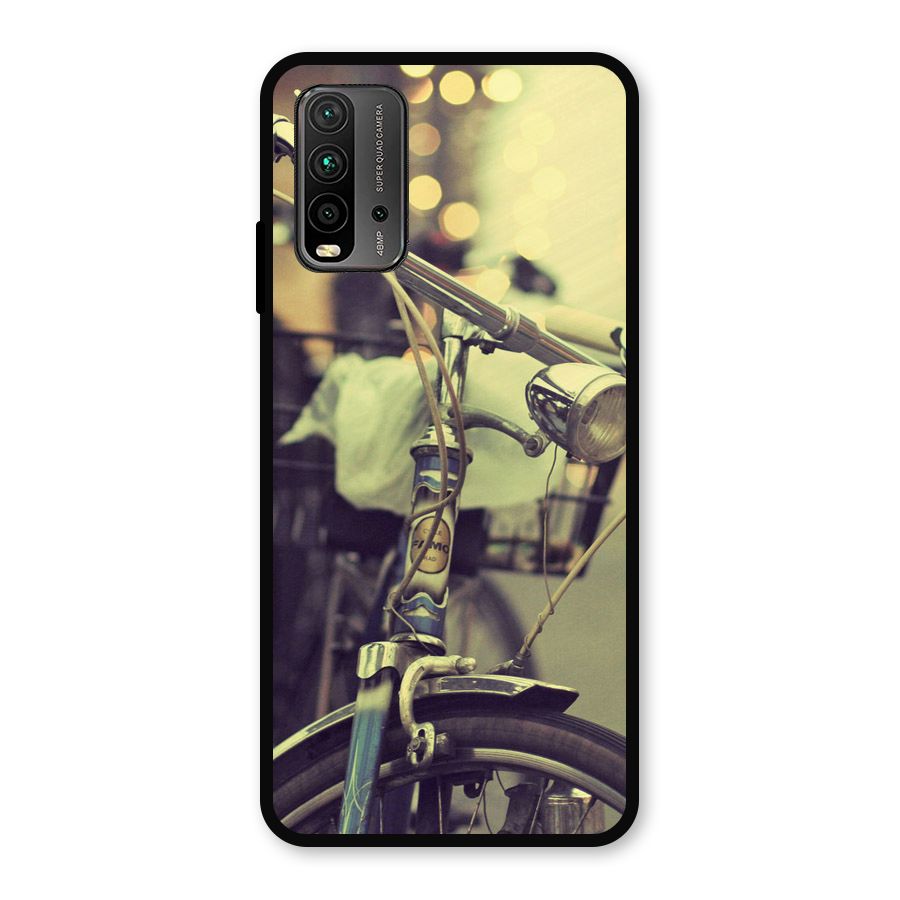 Vintage Bicycle Metal Back Case for Redmi 9 Power
