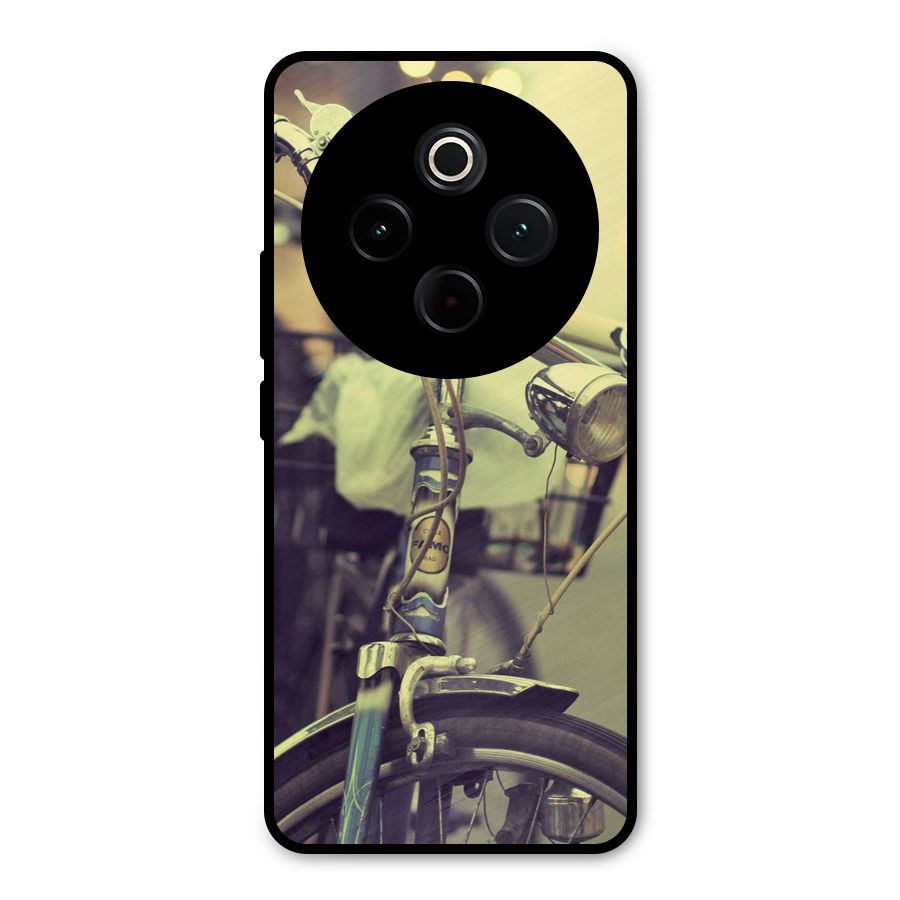Vintage Bicycle Metal Back Case for Vivo T4