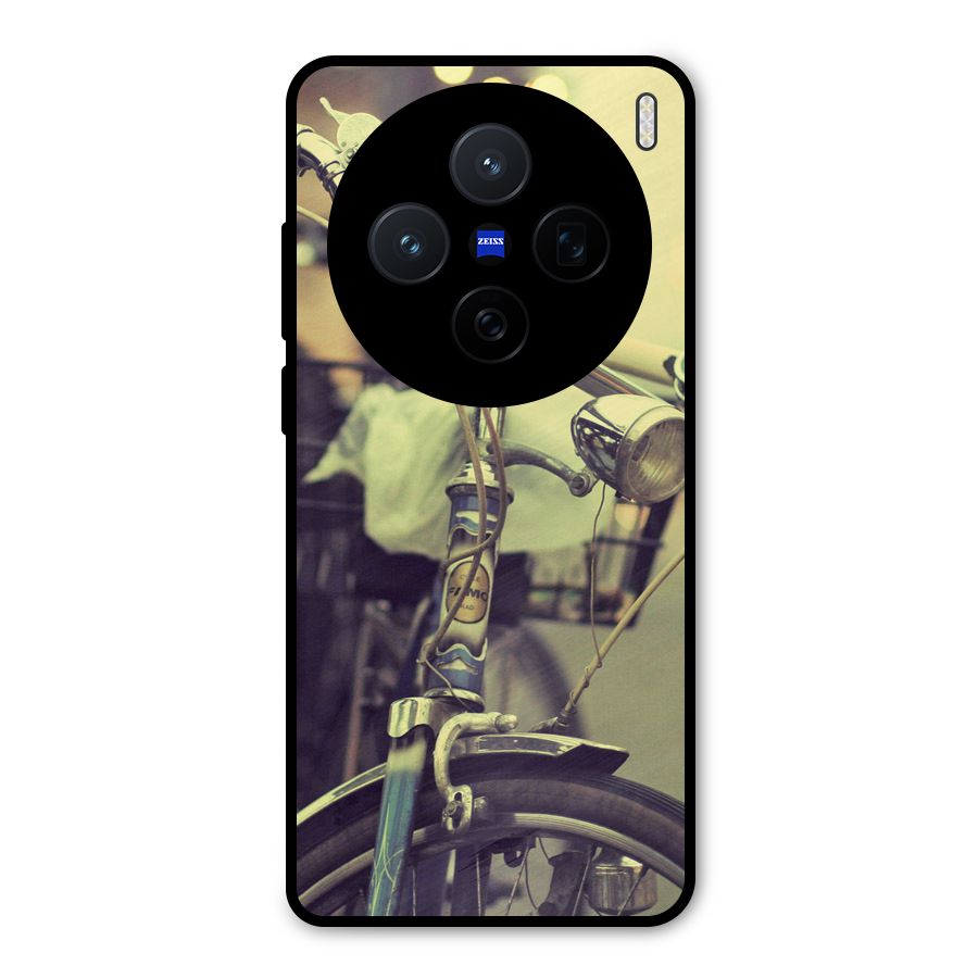 Vintage Bicycle Metal Back Case for Vivo X200