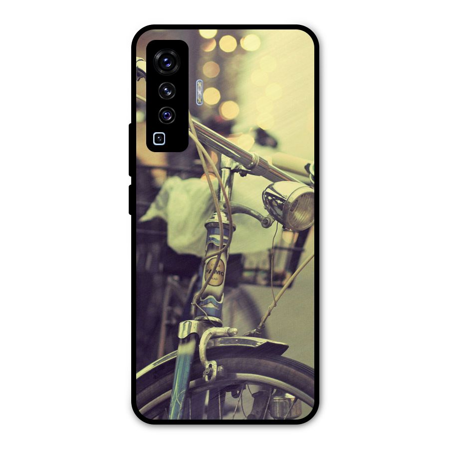 Vintage Bicycle Metal Back Case for Vivo X50