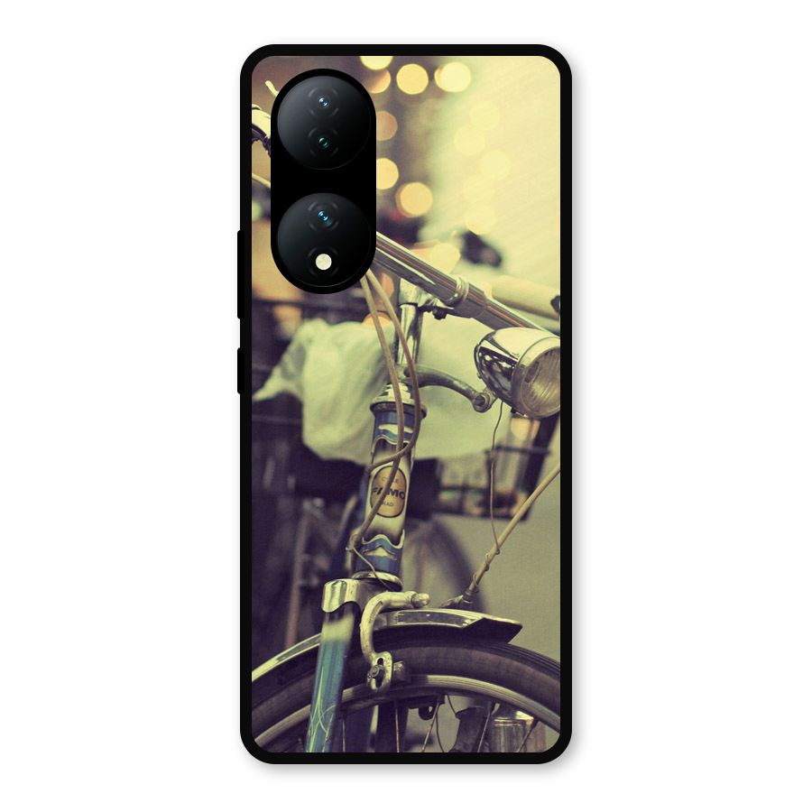 Vintage Bicycle Metal Back Case for Vivo Y100