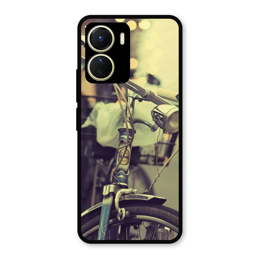Vintage Bicycle Metal Back Case for Vivo Y16