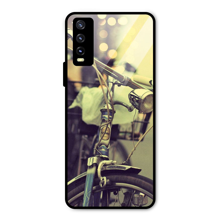 Vintage Bicycle Metal Back Case for Vivo Y20