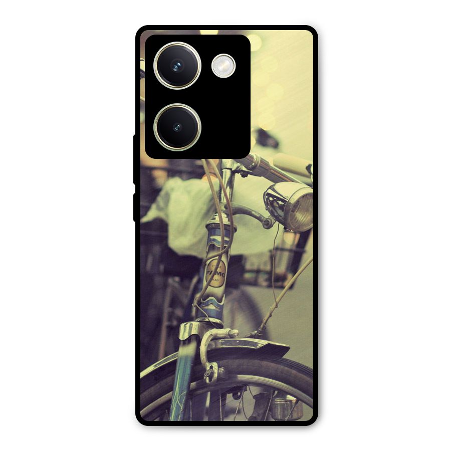Vintage Bicycle Metal Back Case for Vivo Y200 Pro