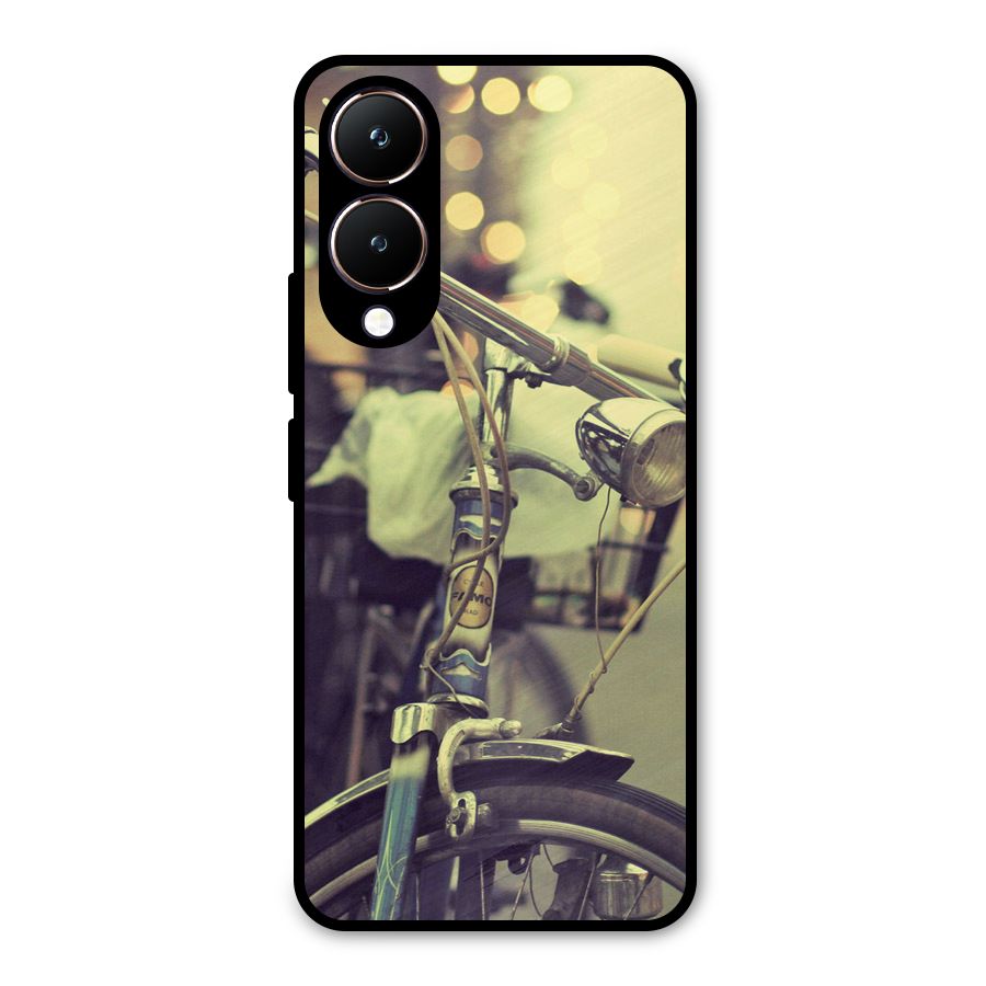 Vintage Bicycle Metal Back Case for Vivo Y28