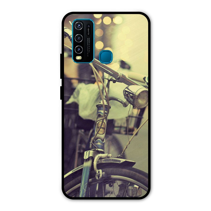 Vintage Bicycle Metal Back Case for Vivo Y30