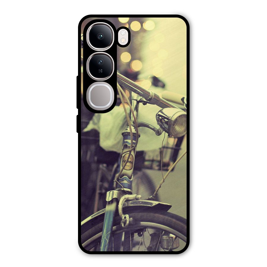 Vintage Bicycle Metal Back Case for Vivo Y300