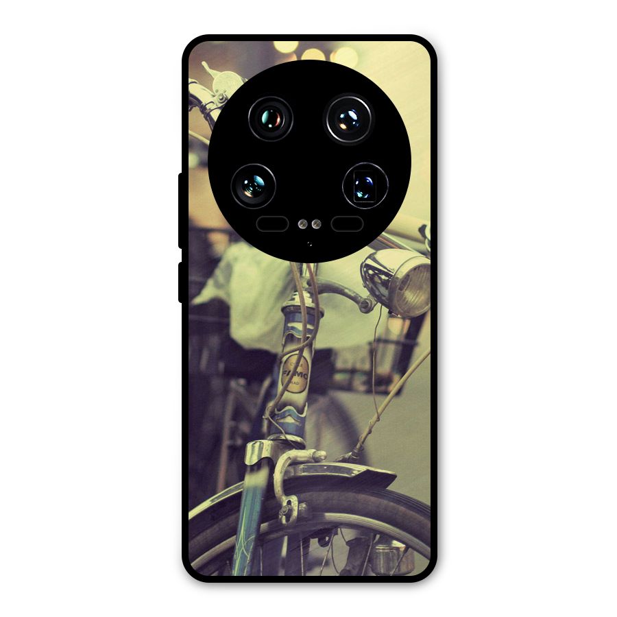 Vintage Bicycle Metal Back Case for Xiaomi 14 Ultra