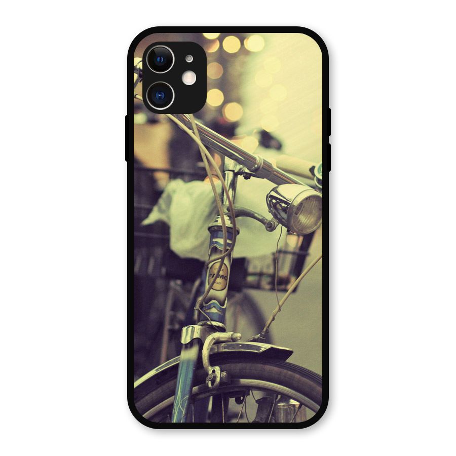 Vintage Bicycle Metal Back Case for iPhone 11