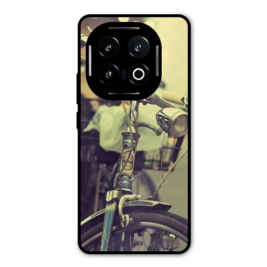 Vintage Bicycle Metal Back Case for iQOO 13