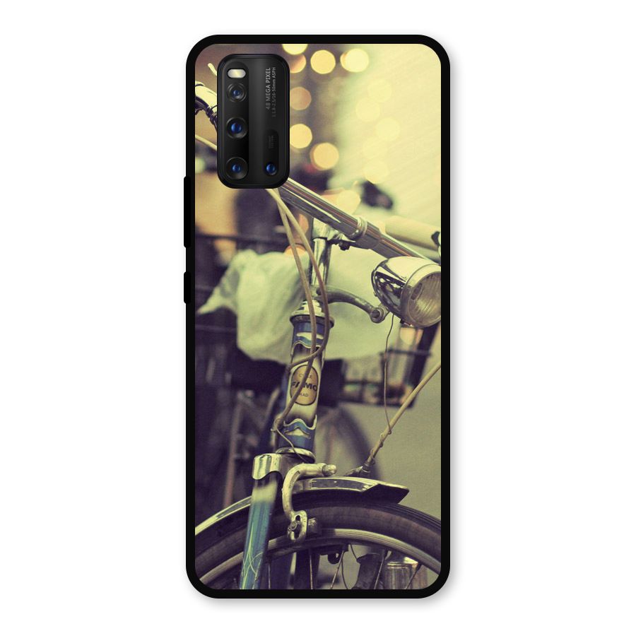 Vintage Bicycle Metal Back Case for iQOO 3