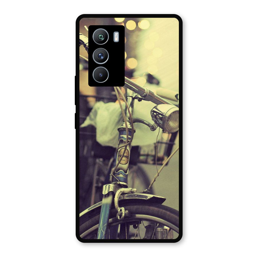 Vintage Bicycle Metal Back Case for iQOO 9 SE
