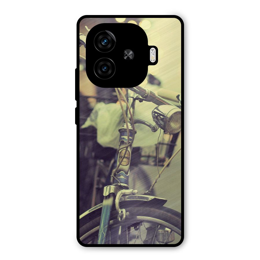 Vintage Bicycle Metal Back Case for iQOO Neo 10R