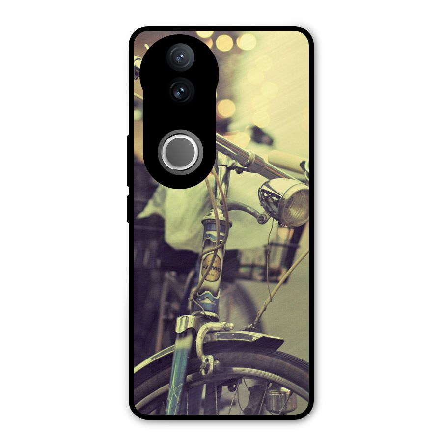 Vintage Bicycle Metal Back Case for iQOO Z10R