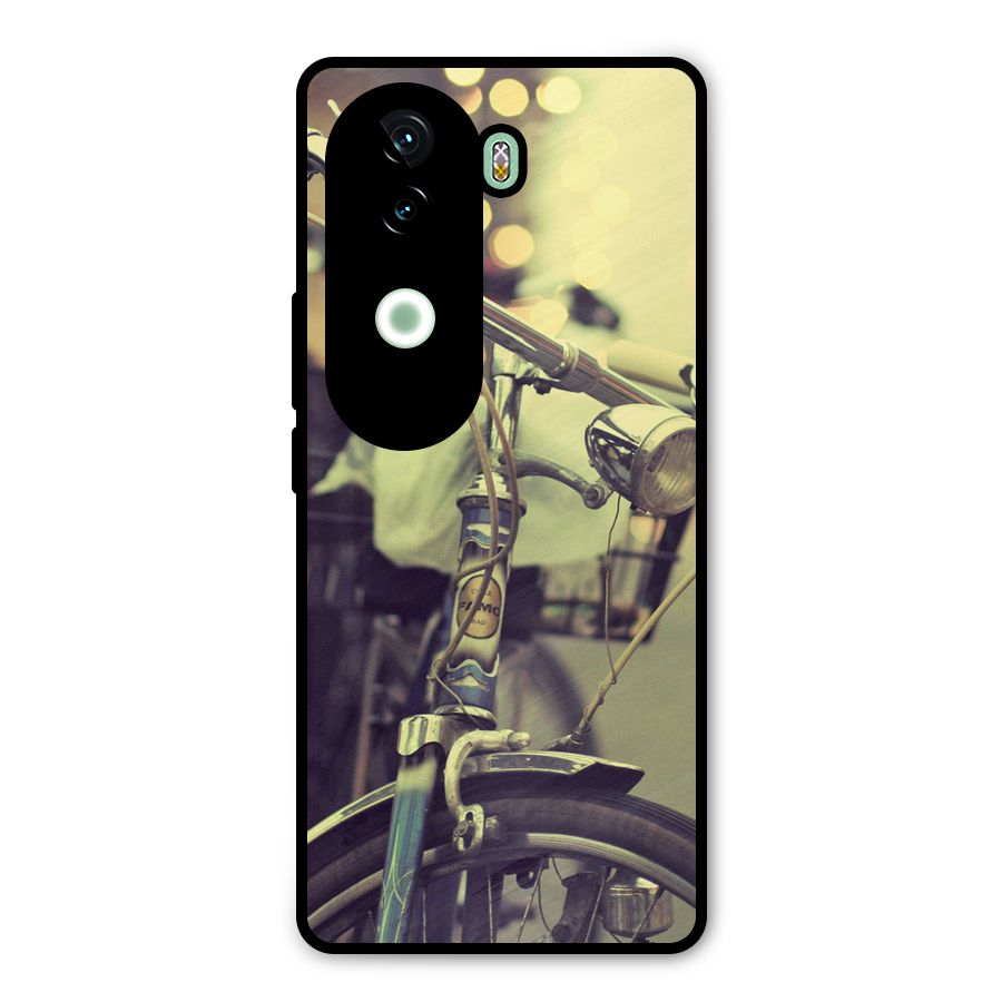 Vintage Bicycle Metal Back Case for iQOO Z9s