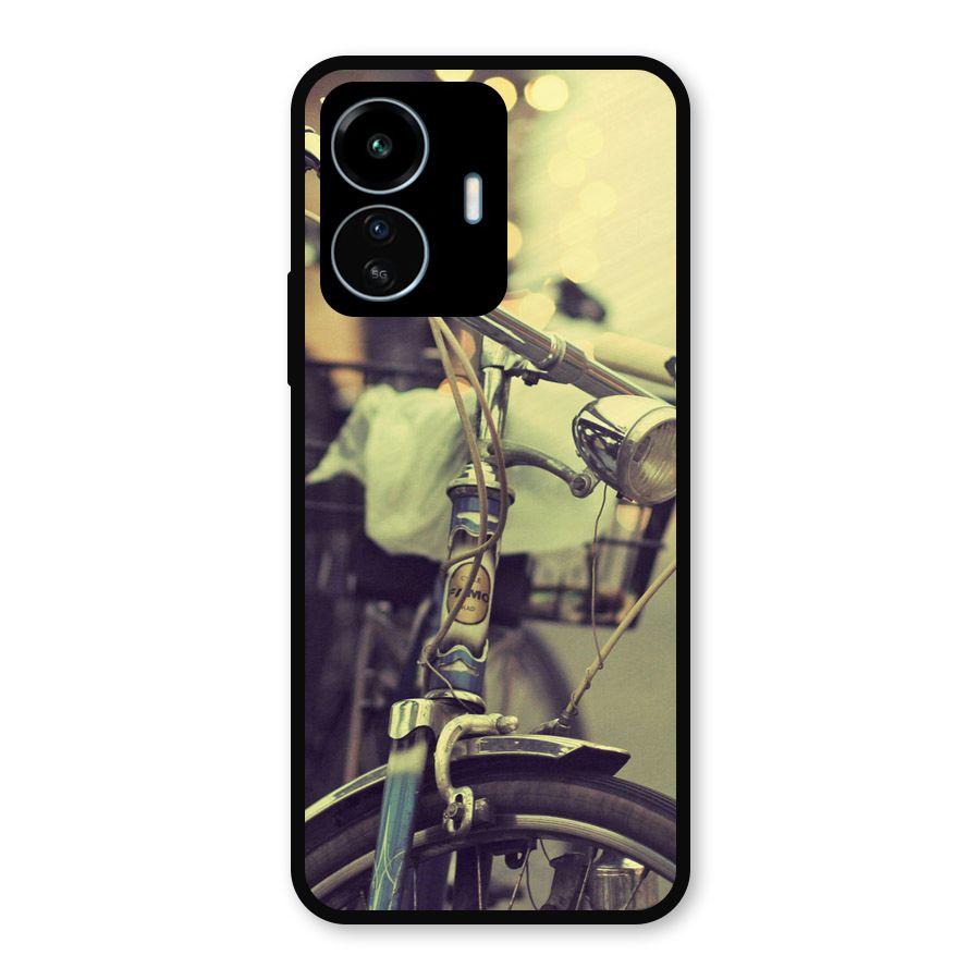 Vintage Bicycle Metal Back Case for vivo iQOO Z6 Lite 5G