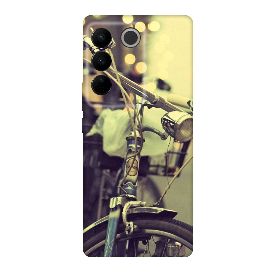 Vintage Bicycle Original Polycarbonate Back Case for Vivo V27
