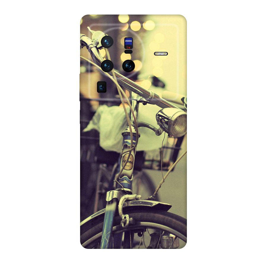 Vintage Bicycle Original Polycarbonate Back Case for Vivo X80