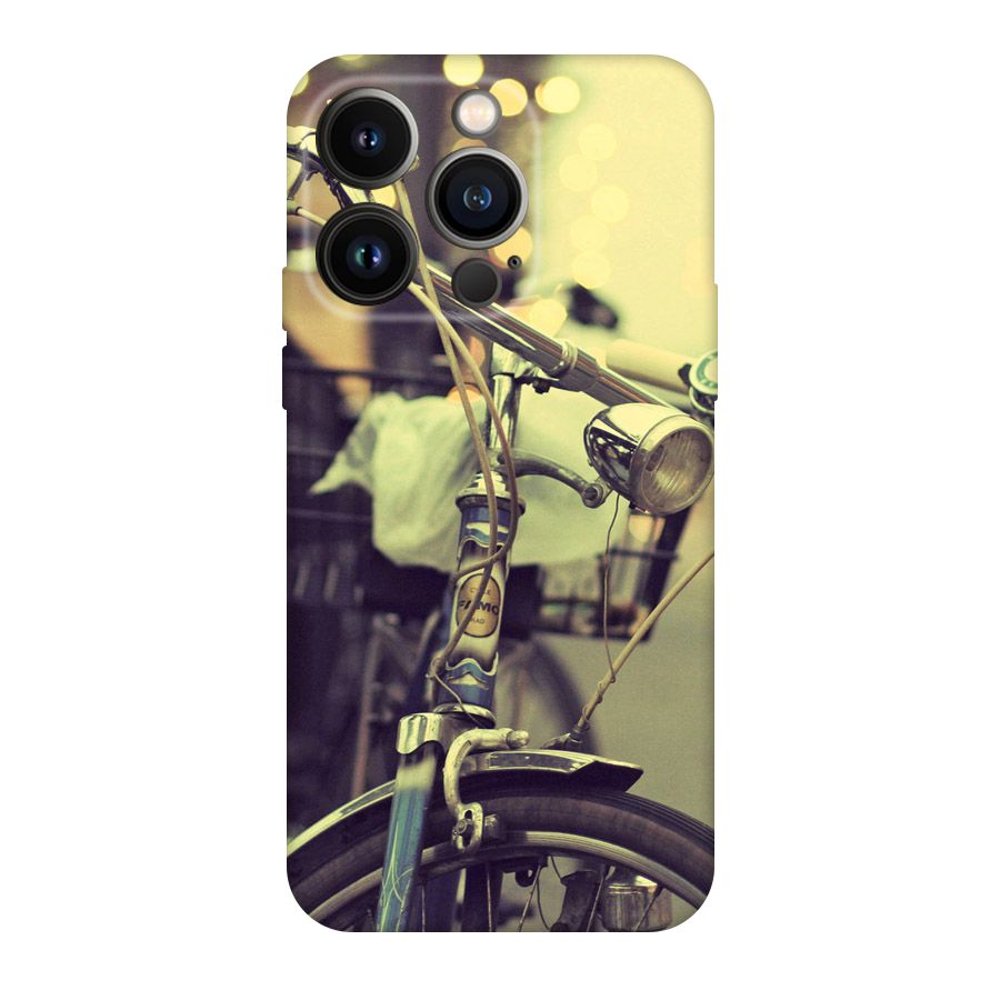 Vintage Bicycle Original Polycarbonate Back Case for iPhone 14 Pro