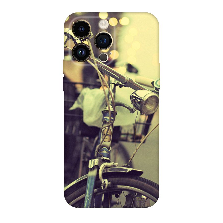Vintage Bicycle Original Polycarbonate Back Case for iPhone 14 Pro Max